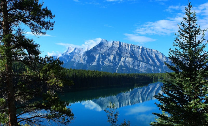 Johnson lake Alberta Parc national de Banff